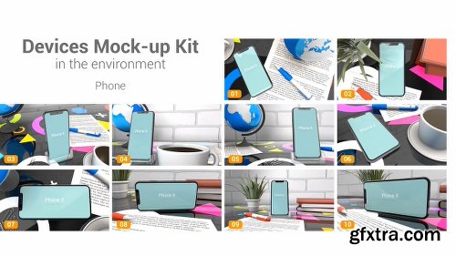 Videohive Devices Mock-up Kit in Environment 21988150