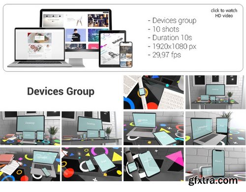 Videohive Devices Mock-up Kit in Environment 21988150