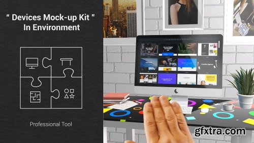 Videohive Devices Mock-up Kit in Environment 21988150