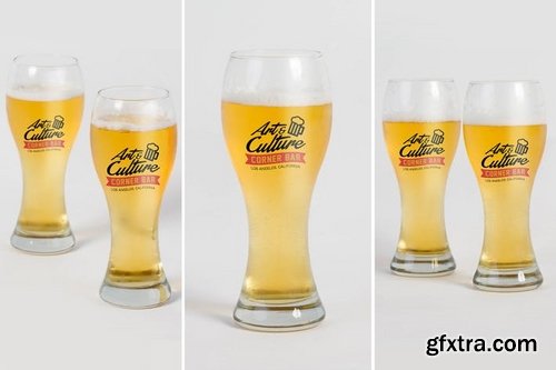 Beer Glass Mock Up