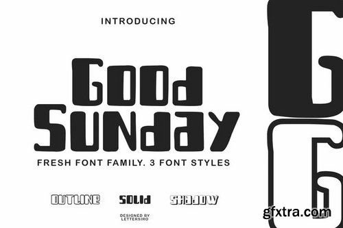 Good Sunday Layered Font