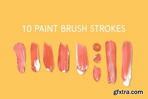 10 Artsy Paint Brush Strokes