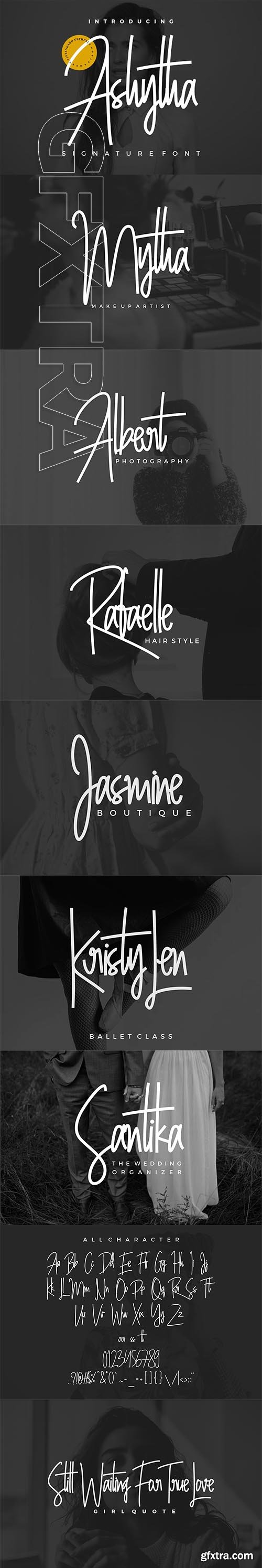 CreativeMarket - Ashytha Signature Font 2846606