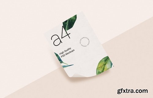 inMockups - A4 Paper PSD Mockup Scene Generator