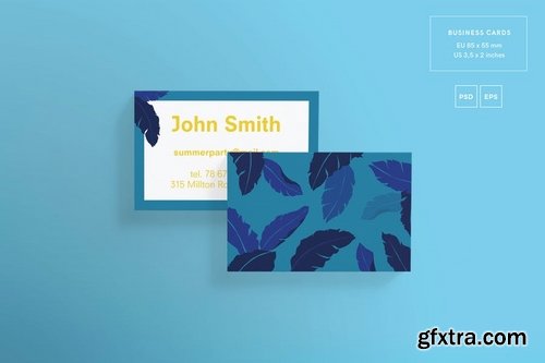 Summer Party Business Card Template