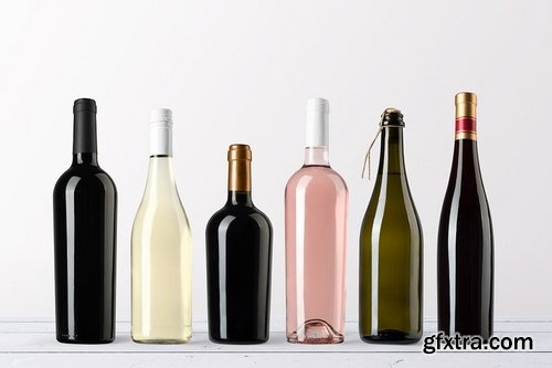 Wine Bottles Mockups Vol 1