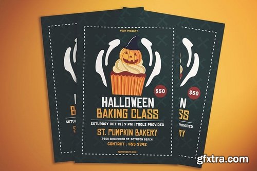 Halloween Baking Class Flyer