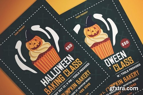 Halloween Baking Class Flyer