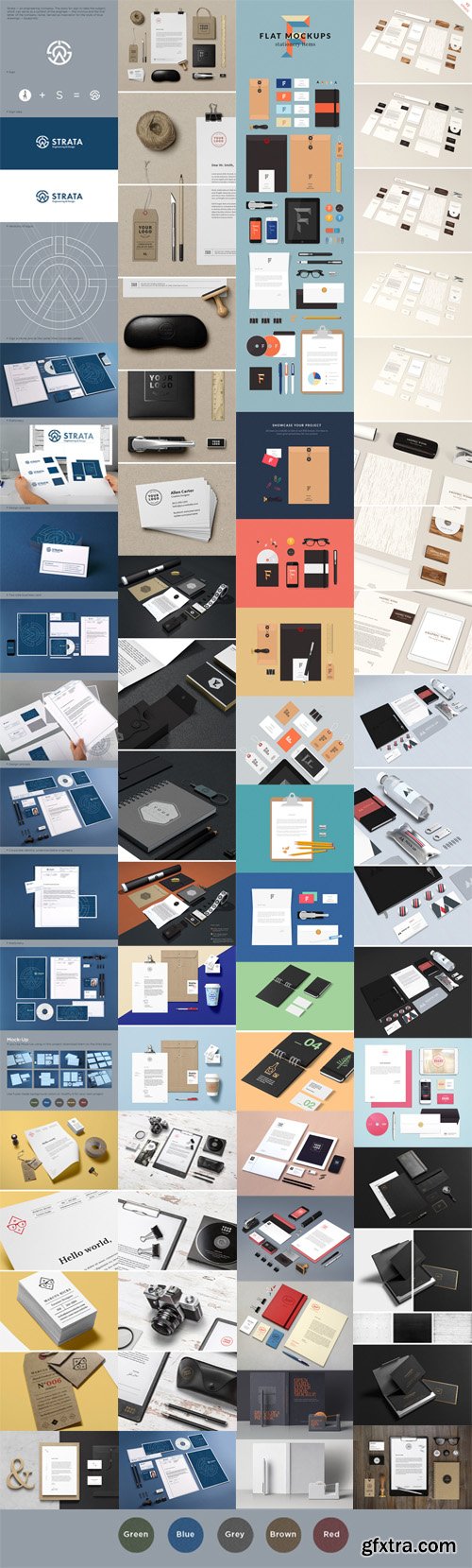 Corporate [Stationery/Branding/Identity] PSD Mockups Collection
