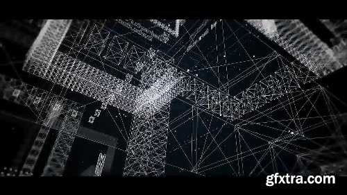 Videohive Wireframe 3D Grid 15402691