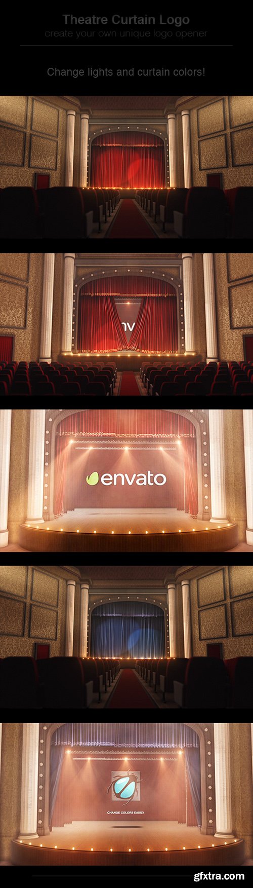 Videohive Theatre Curtain Logo 13079433