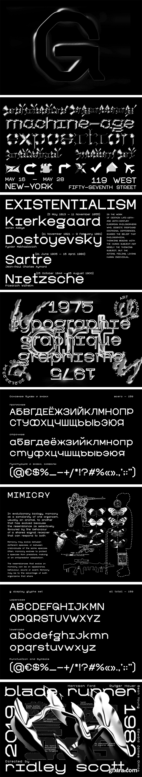 G Display Font Family