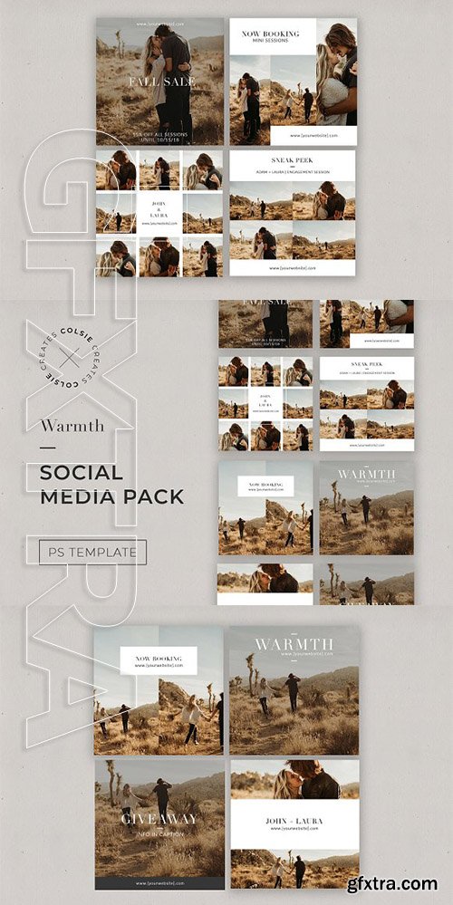 CreativeMarket - Warmth Instagram Pack 2846392