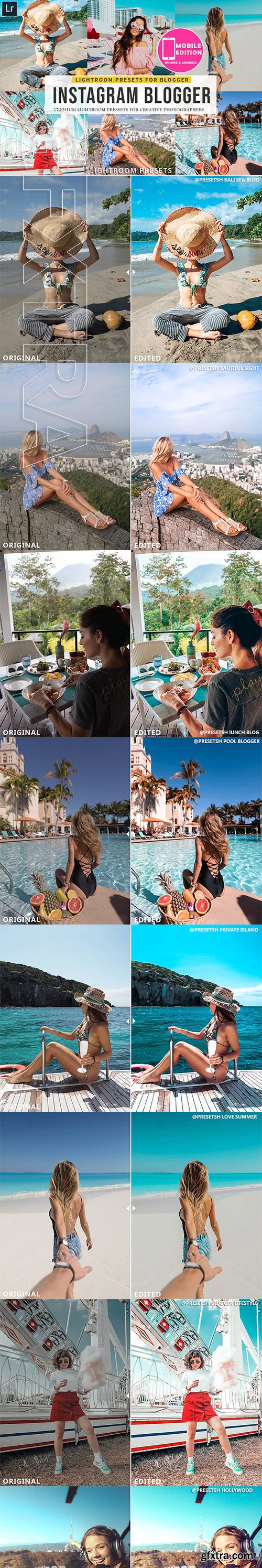 CreativeMarket - Instagram blogger Lightroom Presets 2837962