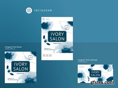 Beauty Salon Social Media Pack Template