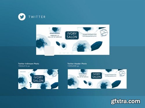 Beauty Salon Social Media Pack Template