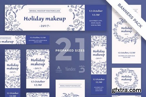 Bridal Makeup Banner Pack Template