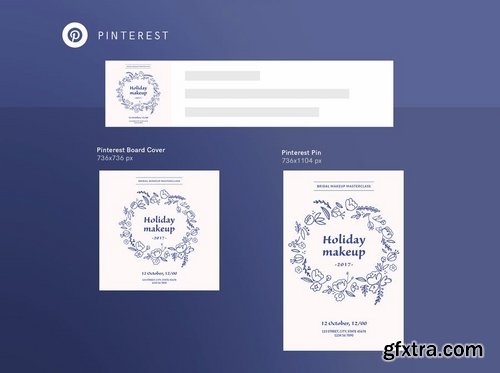 Holiday Makeup Social Media Pack Template