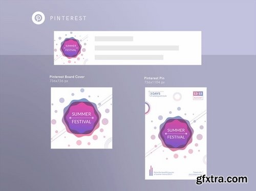 Summer Music Festival Social Media Pack Template