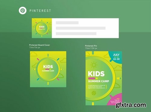 Kids Summer Camp Social MediaPack,Banner,Flyer Templates