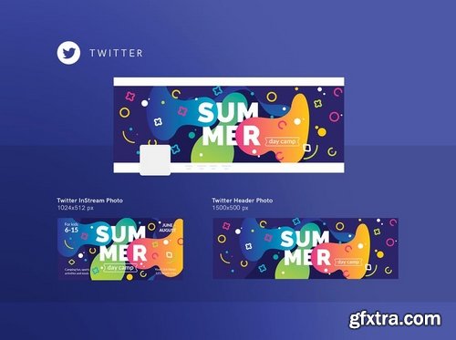 Summer Camp Social MediaPack,Banner and Flyer Templates