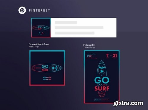 Surf Sport Club Social Media and Banner Pack Template