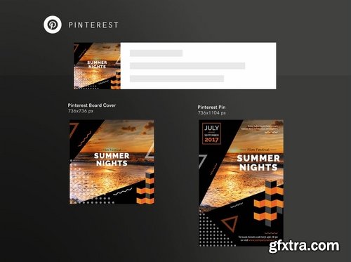 Summer Film Festival Social Media and Banner Pack Template