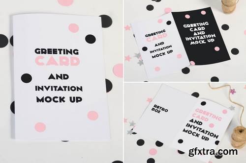 Greeting Card and Invitation Mock Up