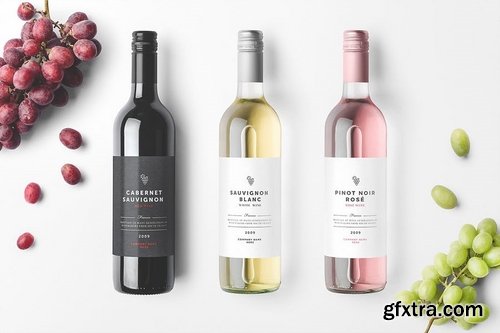 Wine Bottles Mockup Vol 2