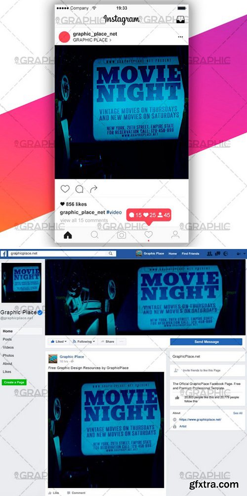 MOVIE NIGHT &ndash; SOCIAL MEDIA VIDEO TEMPLATE