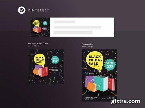 Black Friday Sale Social Media, Banner and Flyer Pack