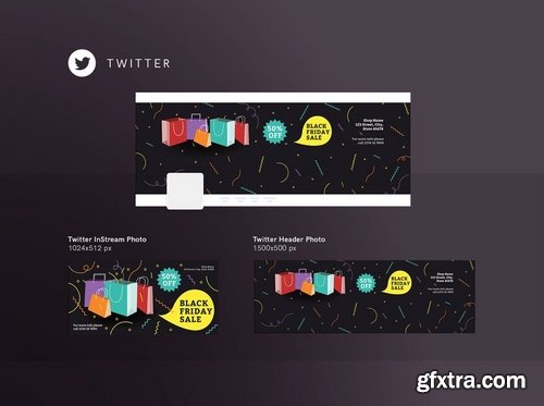 Black Friday Sale Social Media, Banner and Flyer Pack