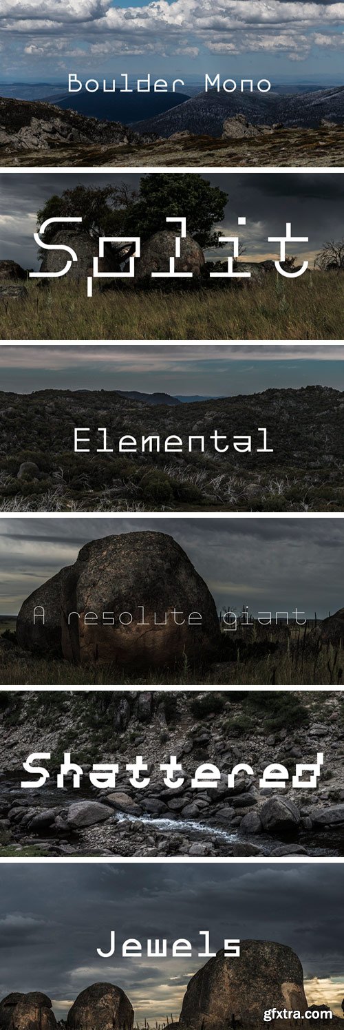 Boulder Mono Font Family