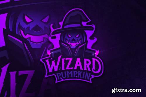 Wizard Pumpkin - Mascot & Esports Logo