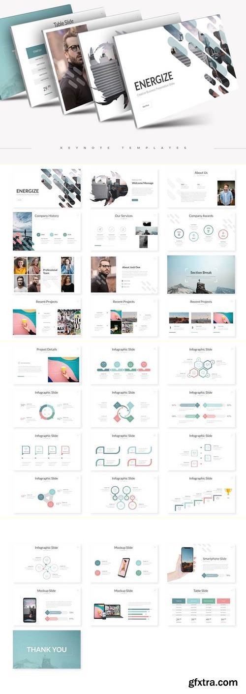 Energize - Powerpoint, Keynote, Google Sliders Templates