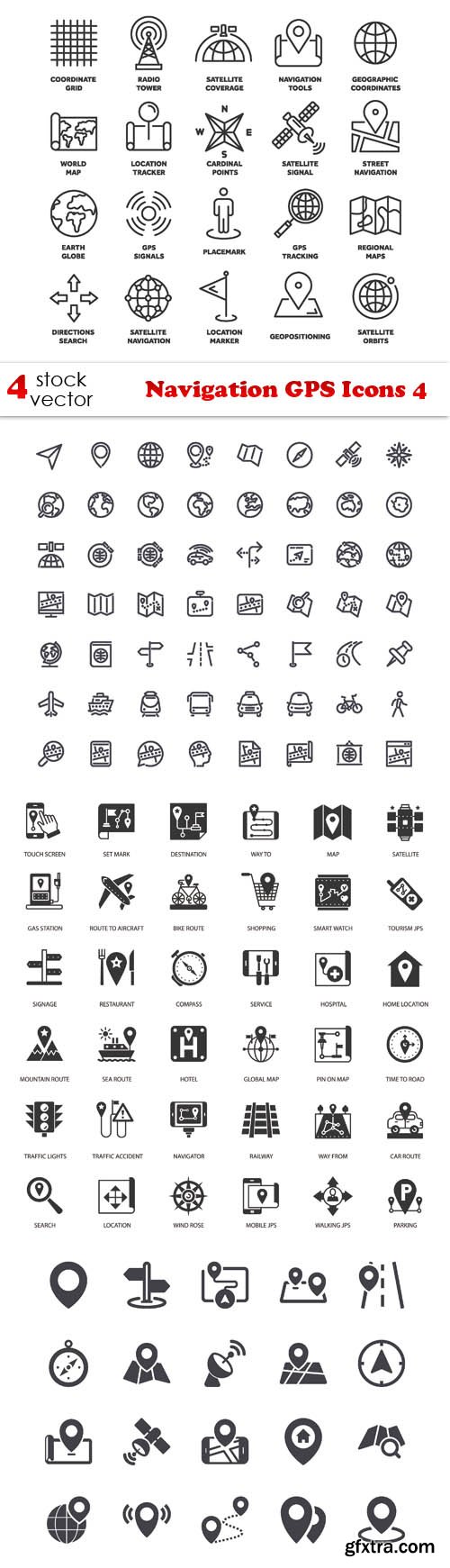 Vectors - Navigation GPS Icons 4