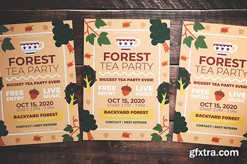 Forest Tea Party Flyer