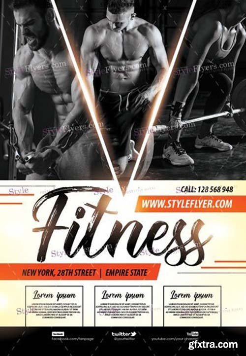 Fitness Flyer V50 2018 PSD template