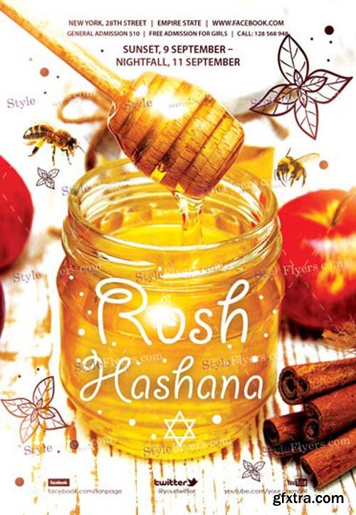 Rosh Hashana V3 2018 PSD Flyer Template