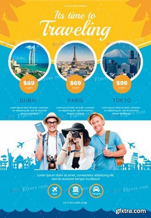 Travel V28 2018 PSD Flyer Template