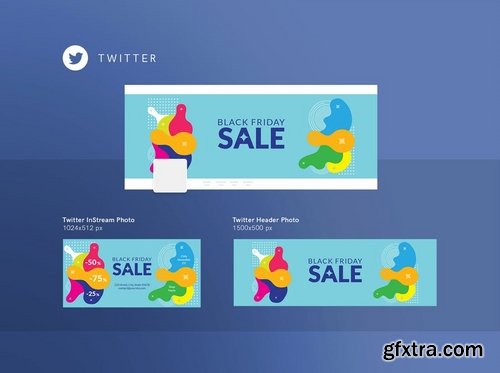 Black Friday Sale Banner Social Media Flyer and Poster Pack Template 2