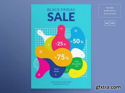 Black Friday Sale Banner Social Media Flyer and Poster Pack Template 2