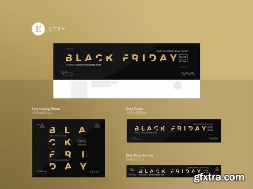 Black Friday Sale Sale Banner Social Flyer and Poster Media Pack Template