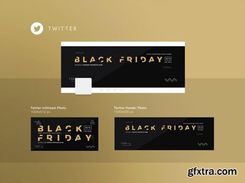 Black Friday Sale Sale Banner Social Flyer and Poster Media Pack Template