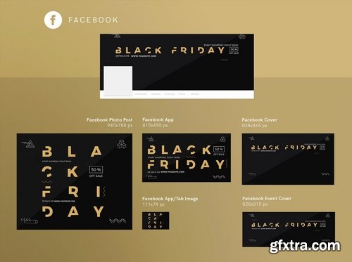 Black Friday Sale Sale Banner Social Flyer and Poster Media Pack Template