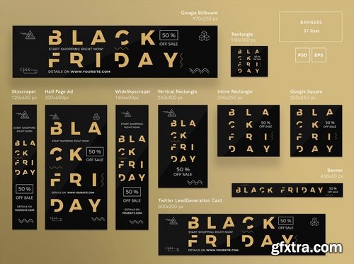 Black Friday Sale Sale Banner Social Flyer and Poster Media Pack Template