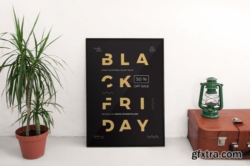 Black Friday Sale Sale Banner Social Flyer and Poster Media Pack Template