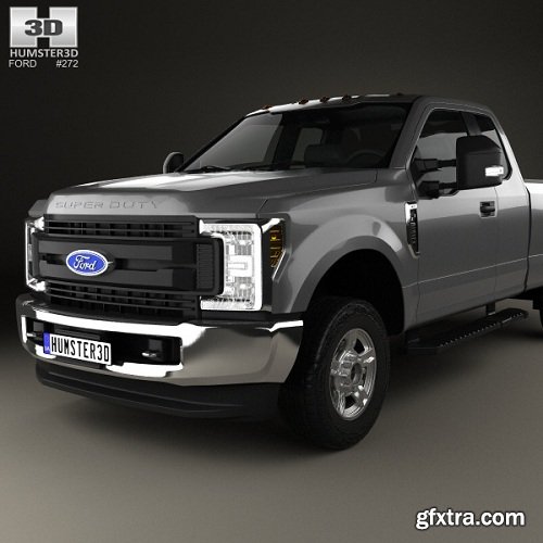 Ford F-250 Super Duty Super Cab XLT 2015 3D model