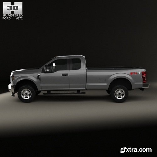 Ford F-250 Super Duty Super Cab XLT 2015 3D model