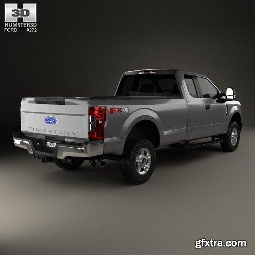 Ford F-250 Super Duty Super Cab XLT 2015 3D model